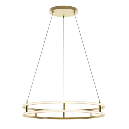 Afx Gemini 32-in. LED Pendant - Gold GEMP32LAJUDGD
